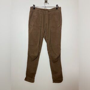 James Perse womens jogger Pants Size 1 drawstring Stretch WKL1730 Brown